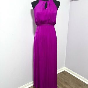 Jennifer Lopez magenta halter‎ sleeveless Sundress SP